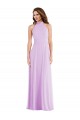 Sleeveless Lilac Low Back A-Line Halter Neck Semi Formal Evening Dress / Bridesmaid Dress Maidstone