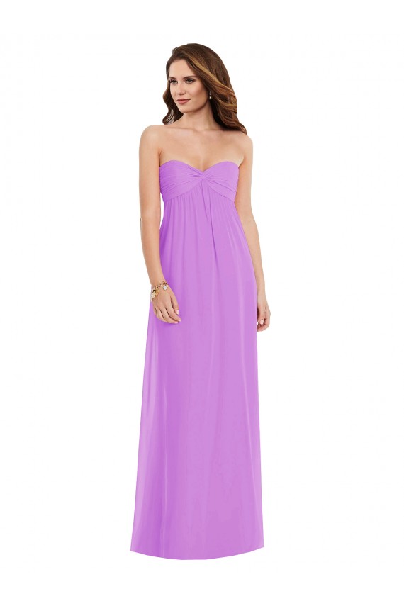 Sleeveless Violet Low Back A-Line Sweetheart Semi Formal Evening Dress / Bridesmaid Dress Maidstone