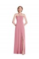 Sleeveless Skin Pink Open Back A-Line Halter Neck Semi Formal Evening Dress / Bridesmaid Dress Maidstone