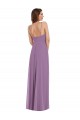 Sleeveless Dark Lavender Low Back A-Line Spaghetti Straps Bridesmaid Dress / Formal Dress Maidstone