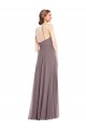 Sleeveless Dusty Rose Low Back A-Line Halter Neck Formal Evening Gown / Bridesmaid Dress Maidstone