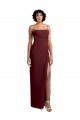Sleeveless Burgundy Gold Open Back A-Line Spaghetti Straps Evening Dress / Bridesmaid Dress Maidstone