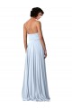 Sleeveless Light Sky Blue Low Back A-Line Spaghetti Straps Formal Dress / Bridesmaid Dress Maidstone