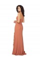 Sleeveless Rosewood V-Back A-Line Square Neck Bridesmaid Dress Maidstone