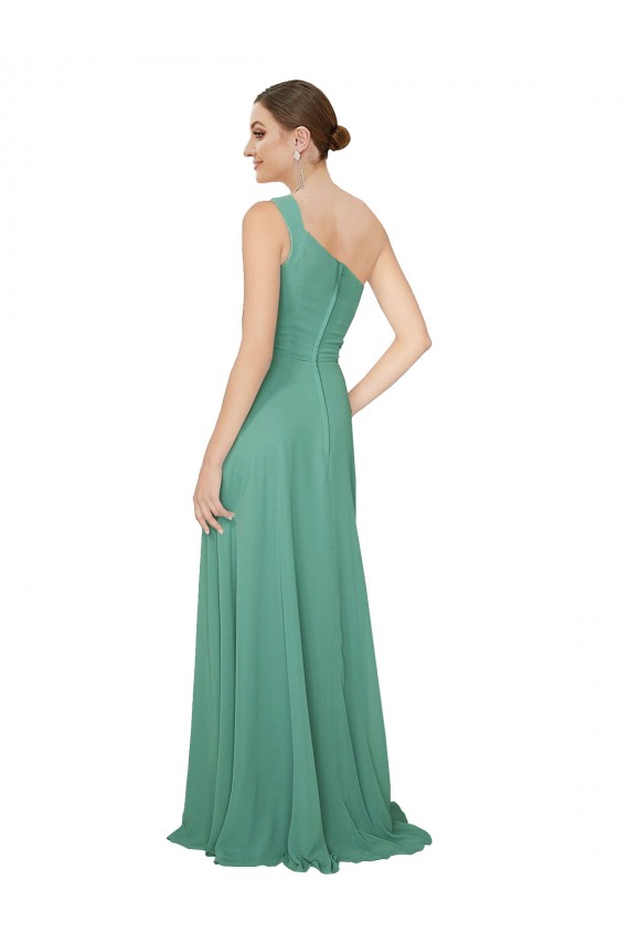 Sleeveless Icelandic Silver A-Line One Shoulder Bridesmaid Dress Maidstone
