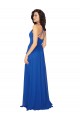 Sleeveless Royal Blue Criss Cross Back A-Line V-Neck Evening Dress / Bridesmaid Dress Maidstone