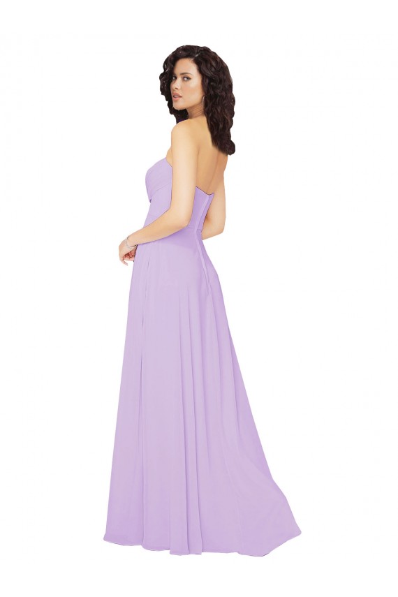 Sleeveless Lilac Low Back A-Line Sweetheart Bridesmaid Dress / Evening Dress Maidstone