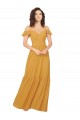 Cold Shoulder Saffron Keyhole Back A-Line V-Neck Bridesmaid Dress Maidstone
