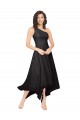 Sleeveless Black A-Line One Shoulder High Low Bridesmaid Dress Maidstone
