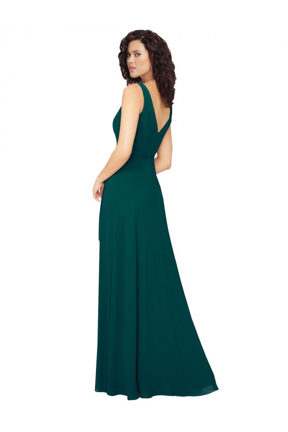 Sleeveless Hunter V-Back A-Line V-Neck Evening Gowns / Bridesmaid Dresses Maidstone