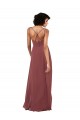 Sleeveless Black Criss Cross Open Back Column V-Neck Formal Evening Gown / Bridesmaid Dress Maidstone