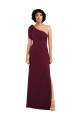 Sleeveless Burgundy A-Line One Shoulder Formal Evening Gown / Bridesmaid Dress Maidstone