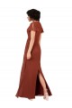 Cap Sleeves Sea Glass A-Line V-Neck Bridesmaid Dress / Formal Dress Maidstone