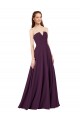 Sleeveless Grape Low Back A-Line Strapless Formal Dress / Bridesmaid Dress Maidstone