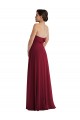 Sleeveless Burgundy Low Back A-Line Strapless Formal Evening Gown / Bridesmaid Dress Maidstone
