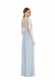 Sleeveless Sea Glass Low Back A-Line Spaghetti Straps Semi Formal Evening Dress / Bridesmaid Dress Maidstone