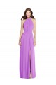 Sleeveless Violet Backless A-Line Halter Neck Formal Evening Gown / Bridesmaid Dress Maidstone