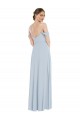 Flounce Sleeves Sea Glass A-Line Off the Shoulder Semi Formal Evening Dress / Bridesmaid Dress Maidstone