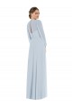 Puff Sleeves Sea Glass Keyhole Back A-Line Strapless Formal Evening Gown / Bridesmaid Dress Maidstone