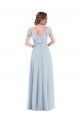 Sleeveless Sea Glass V-Back A-Line V-Neck Black Tie Evening Gown / Bridesmaid Dress Maidstone