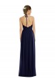 Sleeveless Dark Navy Open Back A-Line Halter Neck Semi Formal Evening Dress / Bridesmaid Dress Maidstone