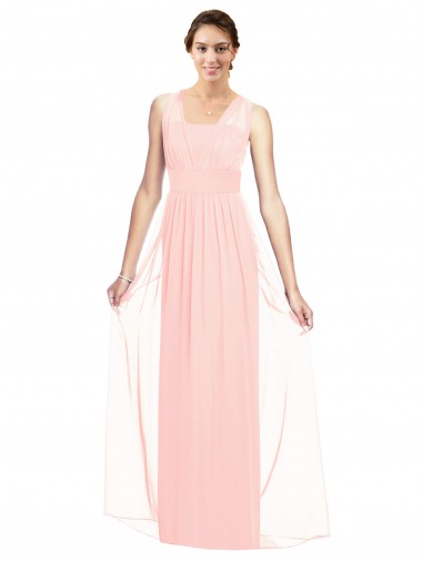 Sleeveless Pink A-Line V-Neck Bridesmaid Dress Maidstone