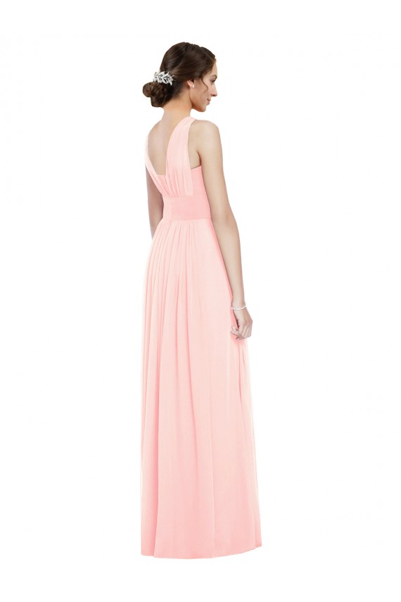 Sleeveless Pink A-Line V-Neck Bridesmaid Dress Maidstone