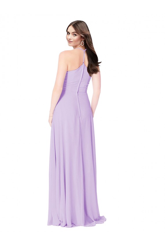 Sleeveless Saffron A-Line V-Neck Formal Dress / Bridesmaid Dress Maidstone