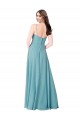 Sleeveless Turquoise A-Line V-Neck Bridesmaid Dress Maidstone