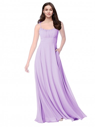 Sleeveless Lilac A-Line Scoop Neck Bridal Party Dress Maidstone