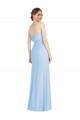 Sleeveless Light Sky Blue Low Back Trumpet Strapless Black Tie Evening Gown / Bridesmaid Dress Maidstone