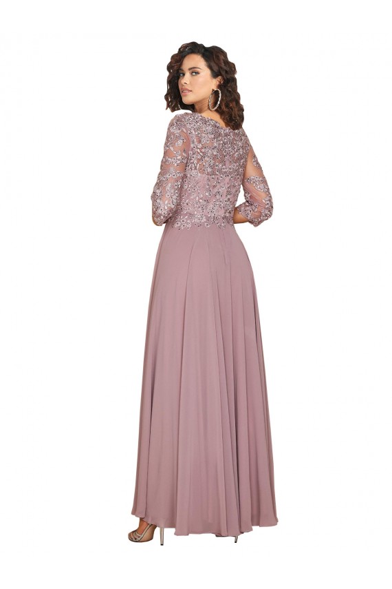 Long Sleeves A-Line V-Neck Prom Dress / Bridesmaid Dress Maidstone