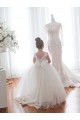 Sleeveless Ivory Ball Gown Bateau Neckline Flower Girl Dress Maidstone