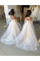 Long Sleeves Ivory Ball Gown Sweetheart Little Flower Girl Dress Maidstone