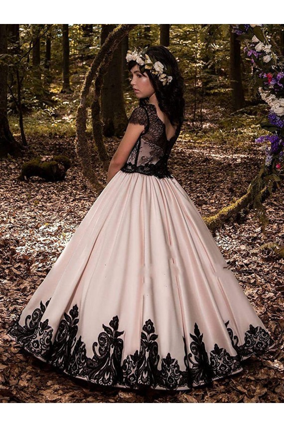 Sleeveless Ivory Ball Gown Sweetheart Flower Girl Dress for Wedding Maidstone