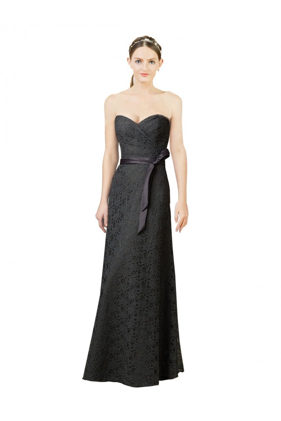 Sleeveless Slate Grey Sheath Sweetheart Bridesmaid Dress Maidstone