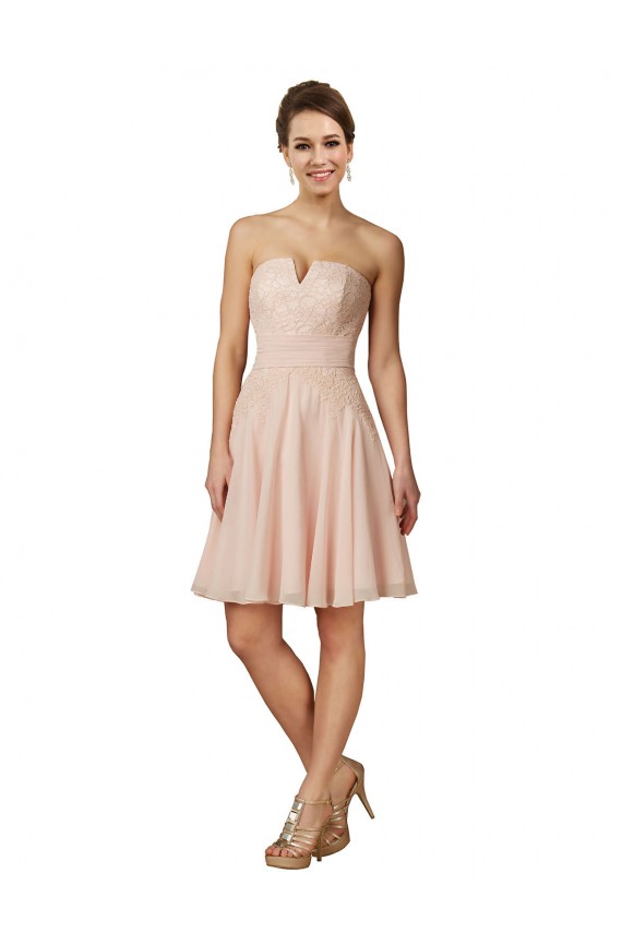 Sleeveless Pink A-Line Sweetheart Bridesmaid Dress Maidstone