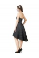 Sleeveless Slate Grey A-Line Sweetheart High Low Bridesmaid Dress Maidstone