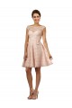 Cap Sleeves Pink A-Line Bateau Neck Bridesmaid Dress Maidstone