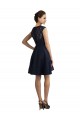 Sleeveless Dark Navy A-Line Lace V-Neck Bridesmaid Dress / Evening Dress Maidstone