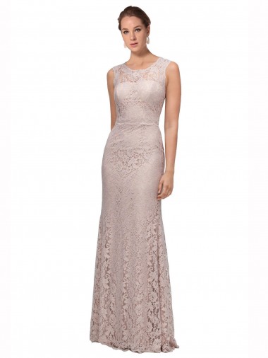 Sleeveless Mermaid Illusion Neck Prom Dress / Bridesmaid Dress Maidstone