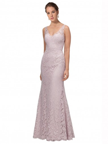 Sleeveless V-Back Mermaid V-Neck Formal Dress / Bridesmaid Dress Maidstone