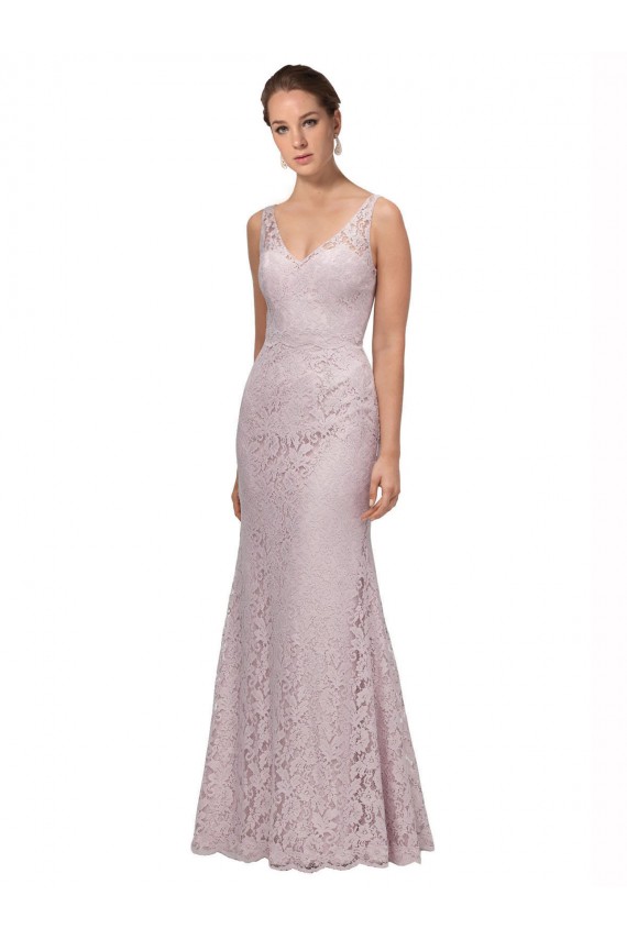Sleeveless V-Back Mermaid V-Neck Formal Dress / Bridesmaid Dress Maidstone