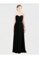 Sleeveless Black Low Back A-Line Sweetheart Bridesmaid Dress Maidstone