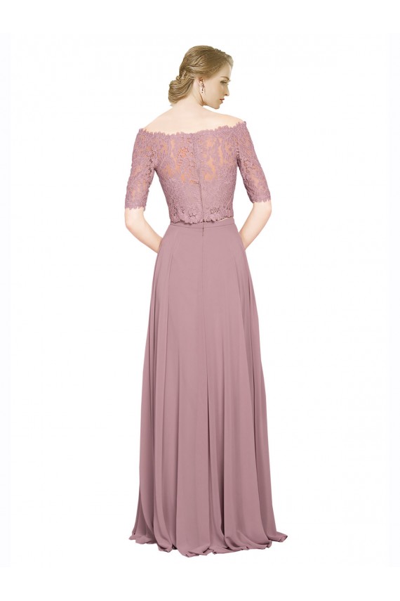 Short Sleeves A-Line Off the Shoulder Prom Dress / Bridesmaid Dress Maidstone