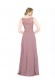 Sleeveless A-Line Illusion Neck Black Tie Prom Dress / Bridesmaid Dress Maidstone