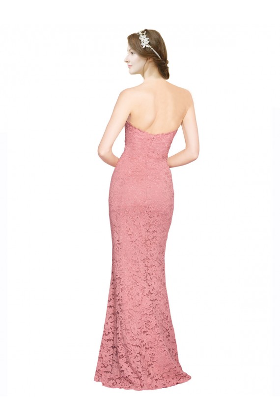 Sleeveless Salmon Mermaid Sweetheart Formal Dress / Bridesmaid Dress Maidstone
