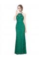 Sleeveless Dark Green Low Back Mermaid Halter Neck Prom Dress / Bridesmaid Dress Maidstone