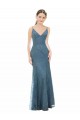 Sleeveless Open Back Sheath Spaghetti Straps Bridesmaid Dress Maidstone