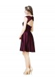 Sleeveless Grape Open Back A-Line Square Neck Bridesmaid Dress Maidstone